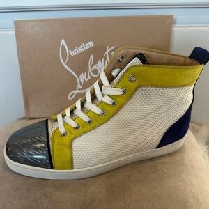 Men’s Christian Louboutin Multicolor High-Top Sneakers